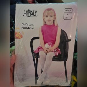 Hibaly Girl's Lacy Pantyhose